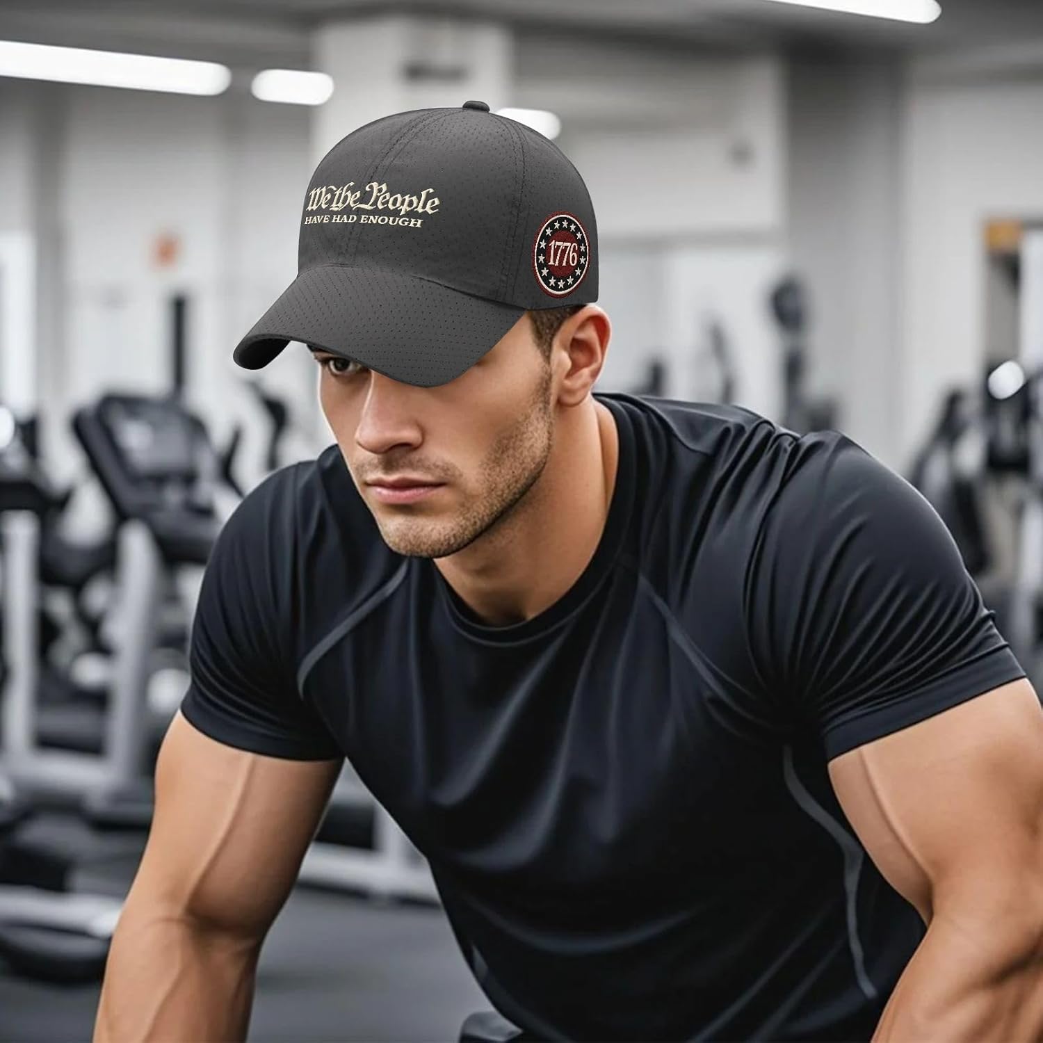 We The People Have Had Enough Hat for Her Washed Distressed Baseball Caps - Image 6