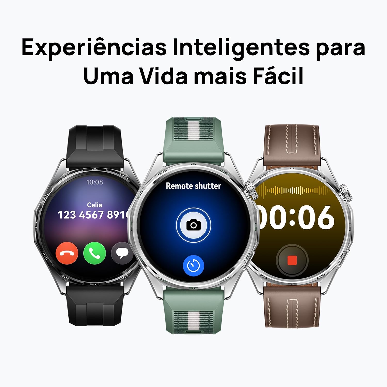 Smartwatch, HUAWEI WATCH GT 6 46mm, Potenciômetro de Ciclismo no Pulso, Bateria com Autonomia de Até 21 Dias, Bem-Estar Emocional Multidimensional, Compatível com iOS e Android, GPS Integrado, Preto