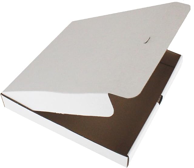 10 x PIZZA BOXES  TAKEAWAY FAST FOOD CAKE PACKAGING WHITE  SIZE : 10 INCH