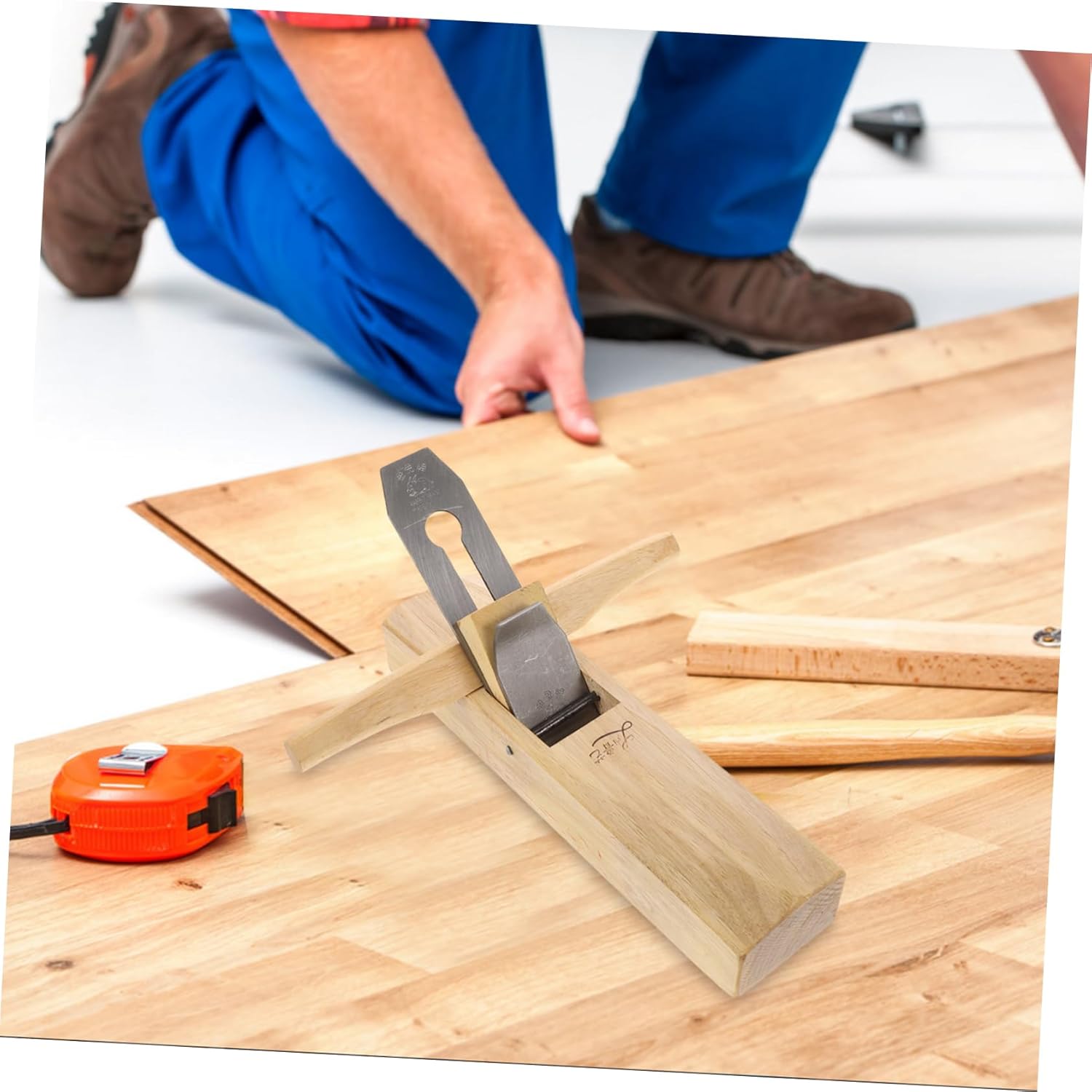 balacoo 1set Wood Hand Planer Extended Blade for Precision Woodworking for Door and Carpentry Tasks