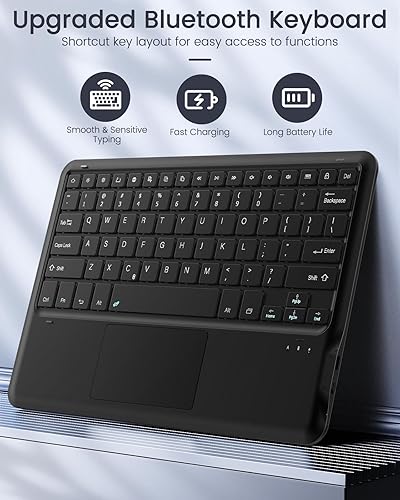 Miniatura 8 de MoKo Funda con teclado para Galaxy Tab S9 Plus con teclado, Samsung Galaxy Tab S9+ 12.4 pulgadas modelo 2023 (SM-X810SM-X816BSM-X818U) con soporte