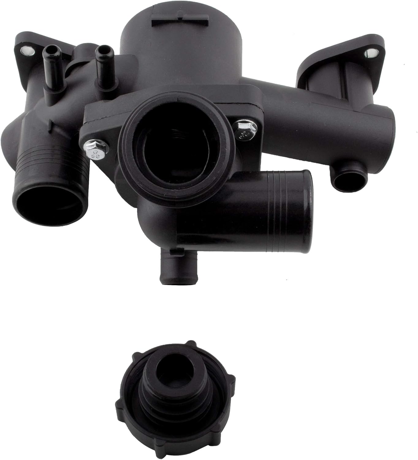 902-903 Engine Coolant Thermostat Housing with Gasket for Ford Thunderbird Convertible 2003-2005 Lincoln LS Sedan 2003-2006 V8 3.9L, 3W4Z-8548-AD 3W4Z8548AD