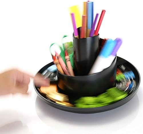 Miniatura 4 de Officemate Organizador rotativo reciclado negro 26250