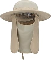 Vista 4 de Outdoor Sun Hat UPF 50 Protection Waterproof Fishing hat Face Cover Summer Neck Flap Hat