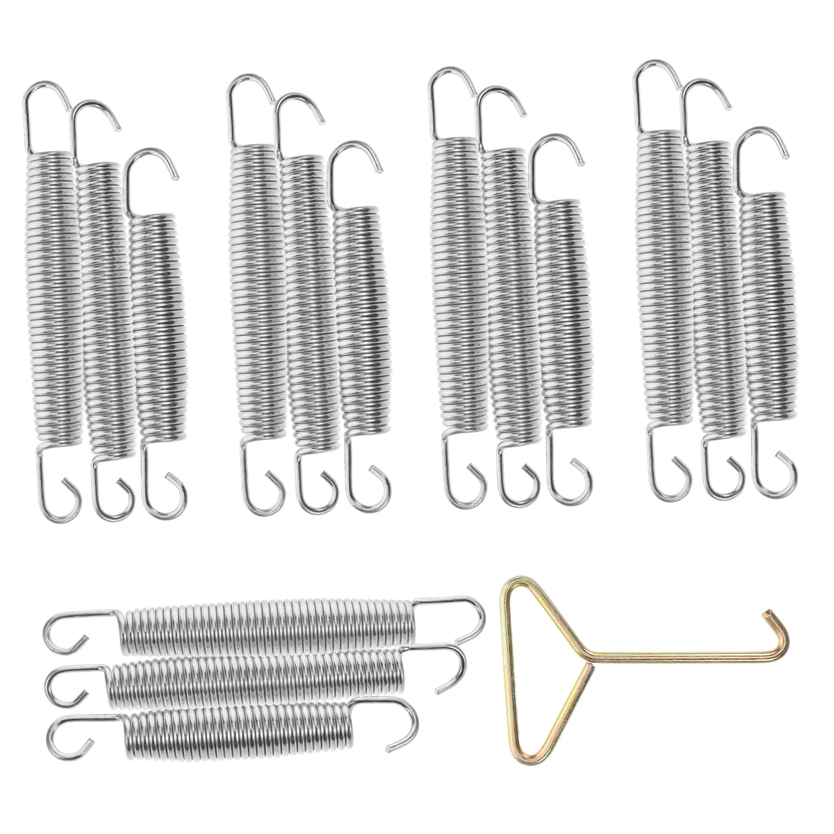 TOYANDONA Federn Für Trampolin Ersatzfedern Befestigungswerkzeug Mit T-Haken Passend Für Trampolin-sprungmatte Reparatur