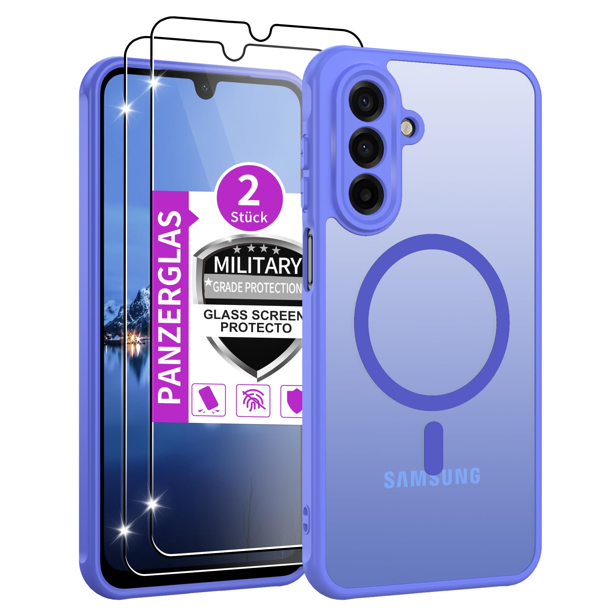 Jshru für Samsung Galaxy A15/A16/A56 5G/A17 /A26/A36/A37/A57 Hülle