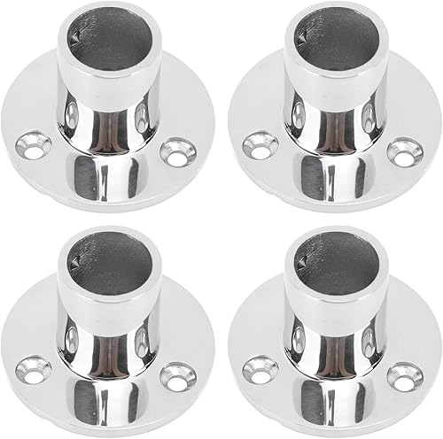 banapoy 4 unidades, base de barandilla de mano para barco, barandilla de mano de acero inoxidable 316 de 90 grados, accesorios marinos, base redonda