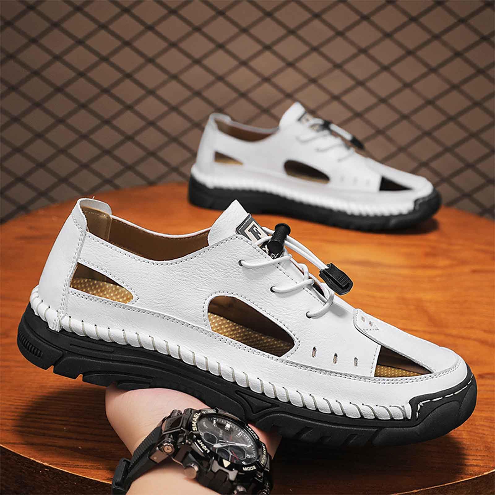 Genérico Sandalias Hombre Verano Playa,Sandalias CóModas Y Transpirables Para Hombre Ideales Para Uso Informal Para Caminar En La Playa Con Suela Plana Y Ligeras Para Verano Primavera Y OtoñO