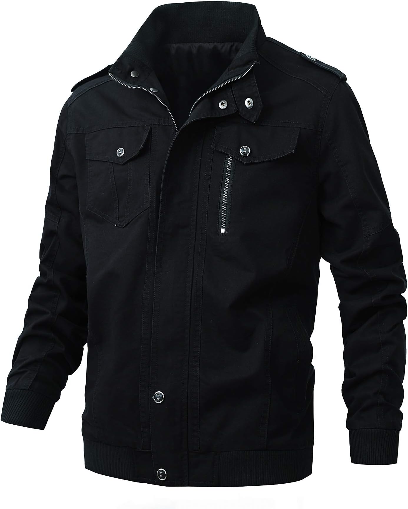 Men's Casual Winter Cotton Military Jackets Windproof Outdoor Coat Windbreaker