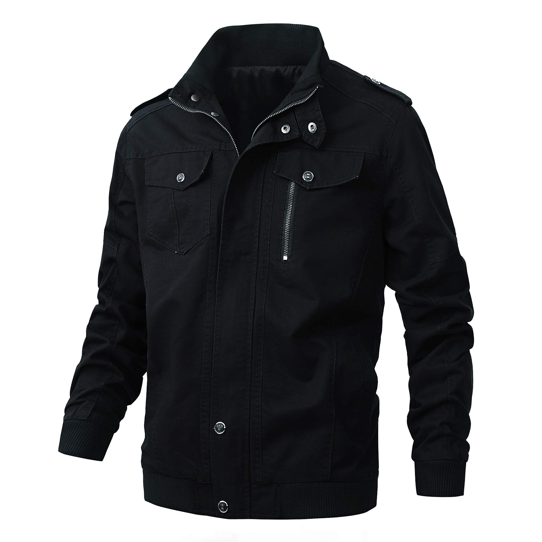 Men's Casual Winter Cotton Military Jackets Windproof Outdoor Coat Windbreaker