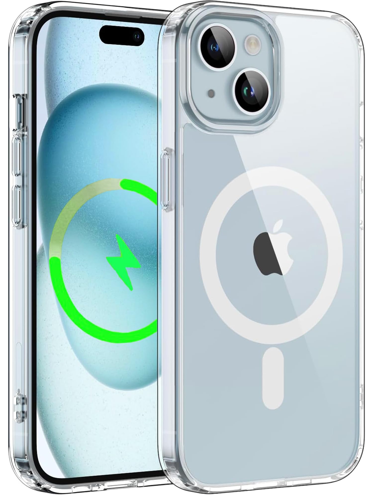 E Choice Magnetic Case For iPhone 15 Compatible with Mag-Safe Anti-Scratch Shockproof Protective Phone Case Cover For iPhone 15 6.1-Inch