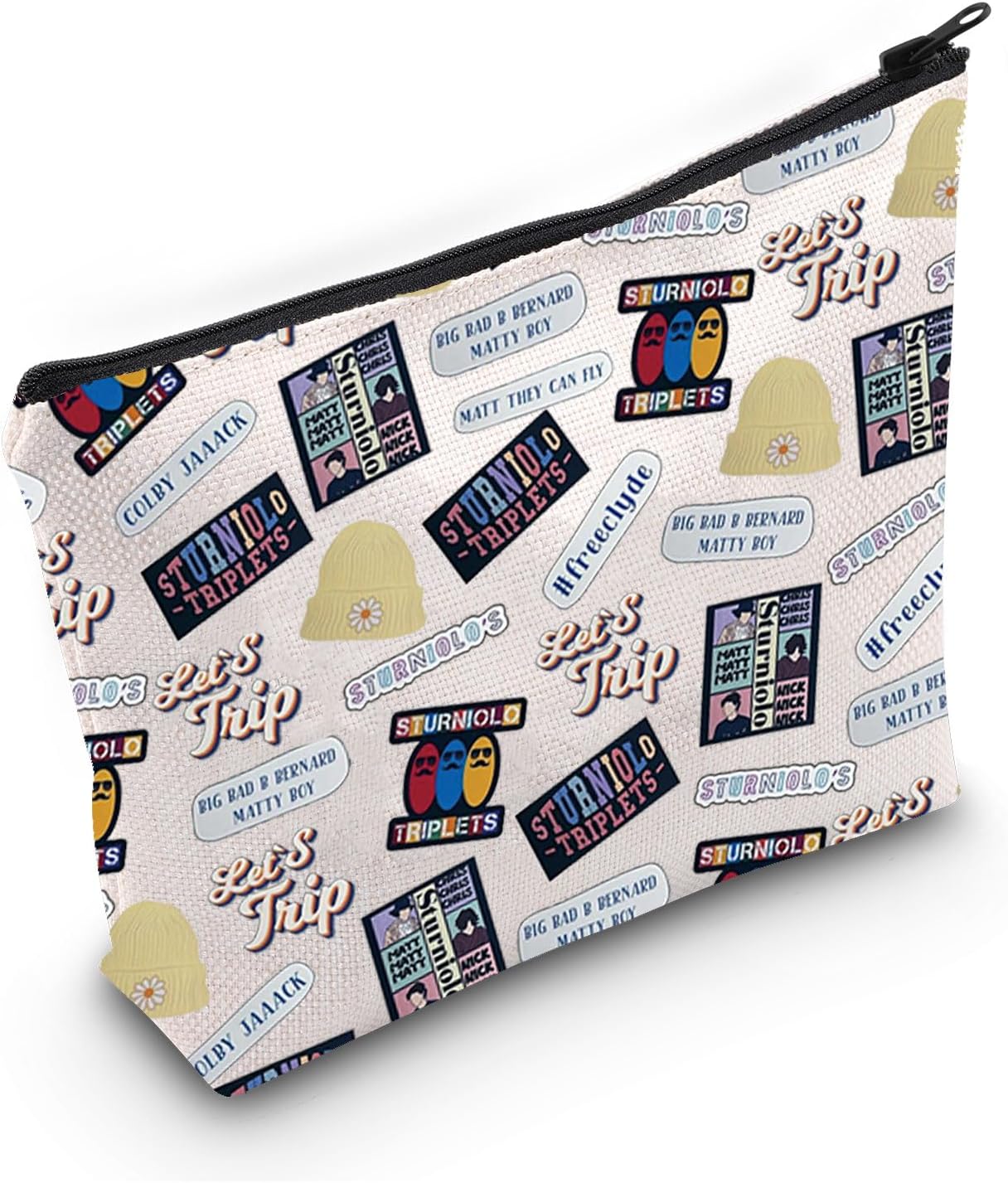 PYOUL Sturniolo Inspired Gift Sturniolo T Makeup Bag Sturniolo Fans Cosmetic Bag Sturniolo Merch (Sturniolo T Bag)