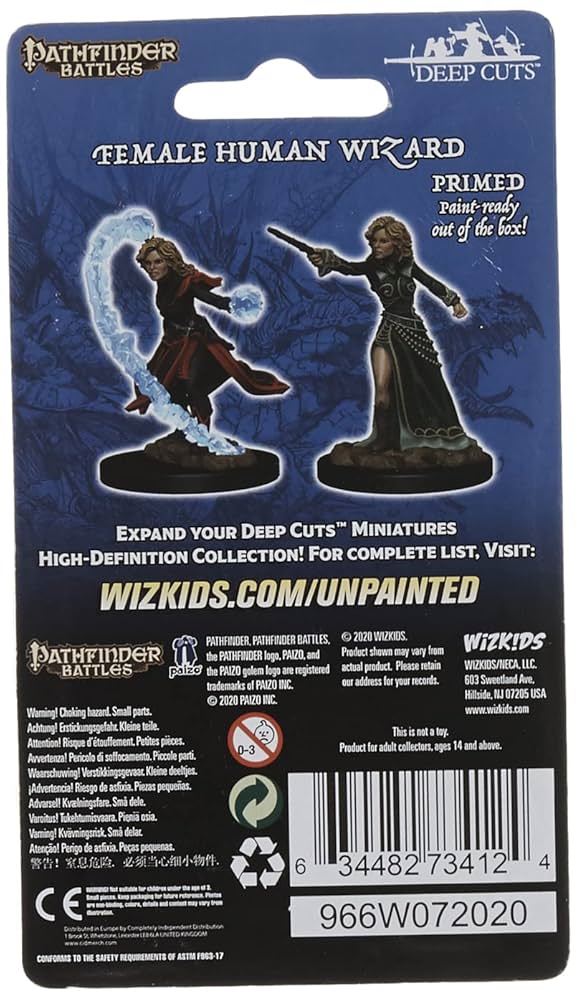 特撮 Pathfinder: Deep Cuts Unpainted Miniatures: Human Female Fighter dwos6rj Pathfinder Battles Deep Cuts Unpainted Miniatures: Human