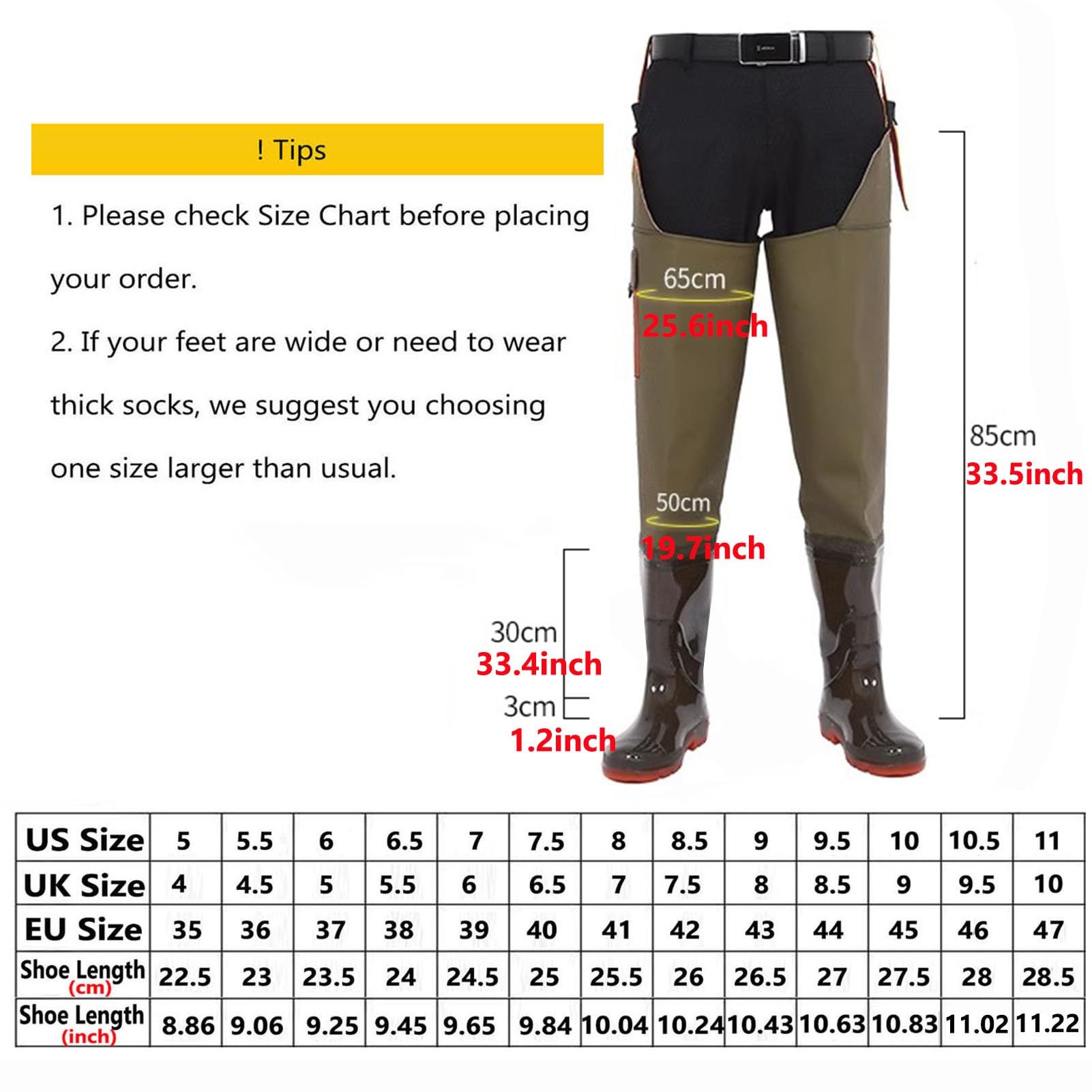 Waders de pêche