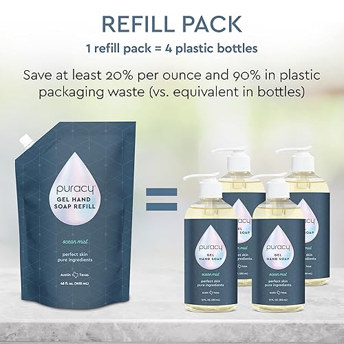 Miniatura 2 de Puracy Jabón de manos orgánico, para los lavadores de manos profesionales en los que todos nos hemos convertido, jabón de manos de gel natural