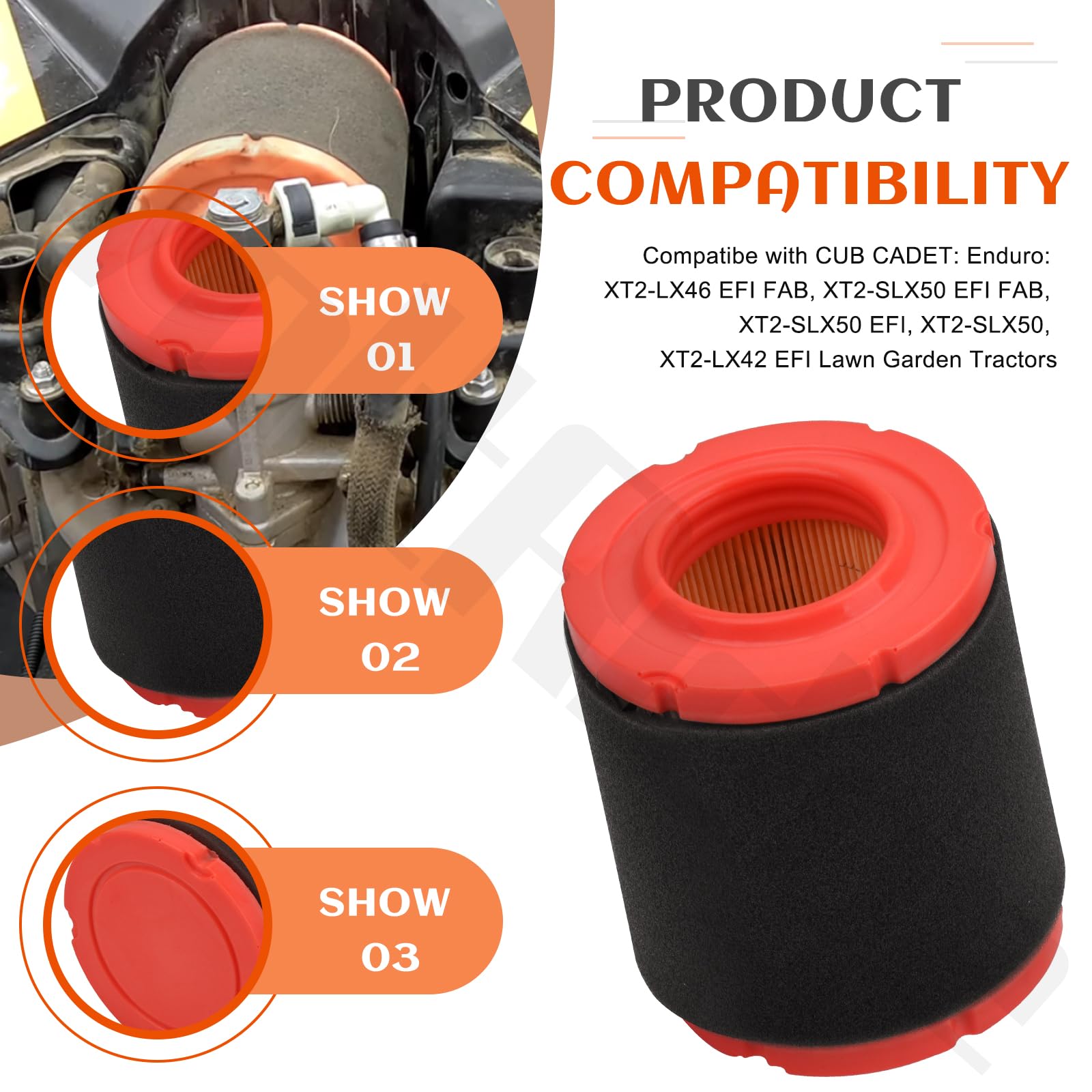 Amazon.com: 2 Pack 937-05075 Air Filter for Cub Cadet Troy-Bilt