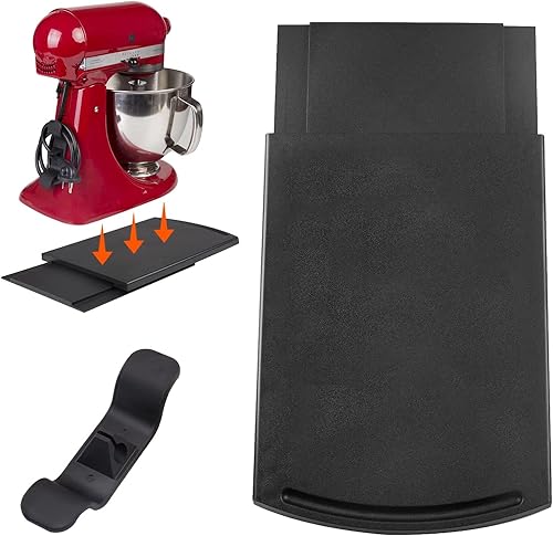 Miniatura 10 de Kitchen Hacks - Bandeja deslizante para cocina, compatible con cafetera, mezclador de ayuda de cocina, licuadoras y freidora de aire, deslizadores