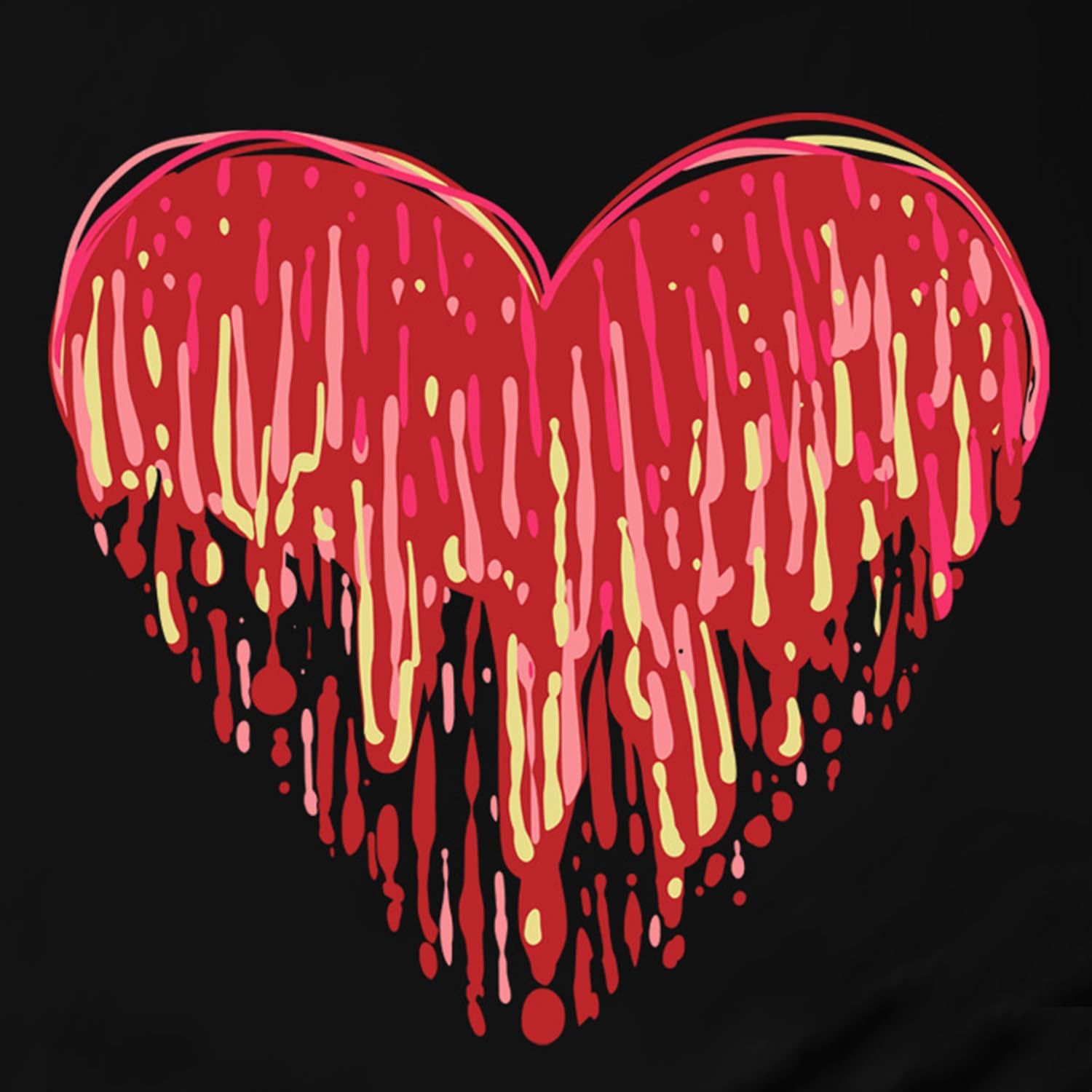 Valentines Day Shirt for Women Valentines Love Heart T-Shirts Romantic Heartbeat Printed Tee Tops - Image 5