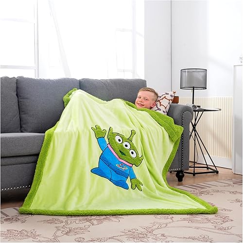 ressber Manta de franela bordada en 3D de animales para niños, ligera, esponjosa, acogedora, manta sherpa, sofá, mantas peludas para regalar a niñas