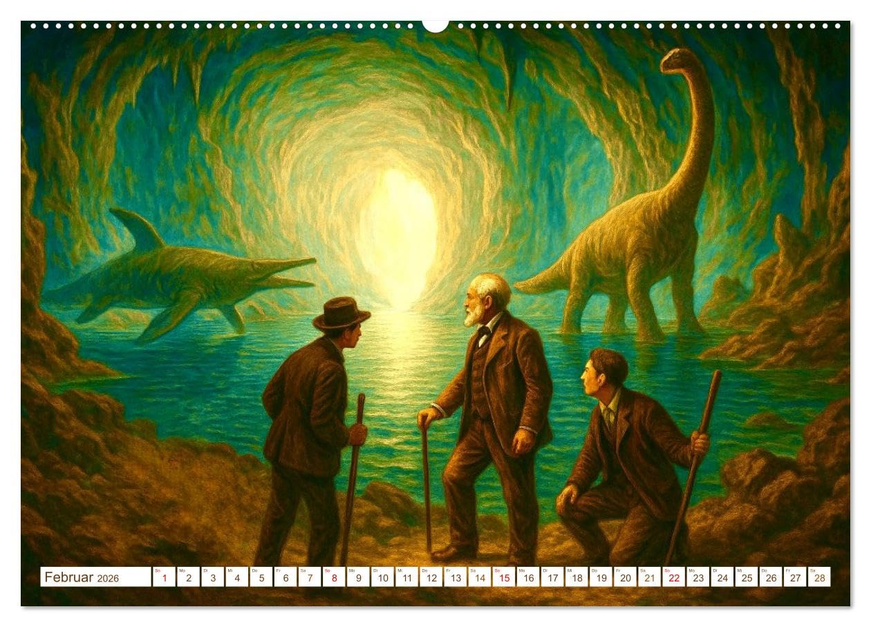 Jules Verne. Sein Leben, seine Werke (hochwertiger Premium Wandkalender 2026 DIN A2 quer), Kunstdruck in Hochglanz: Einer der faszinierendsten Autoren der Weltliteratur (CALVENDO Kunst)