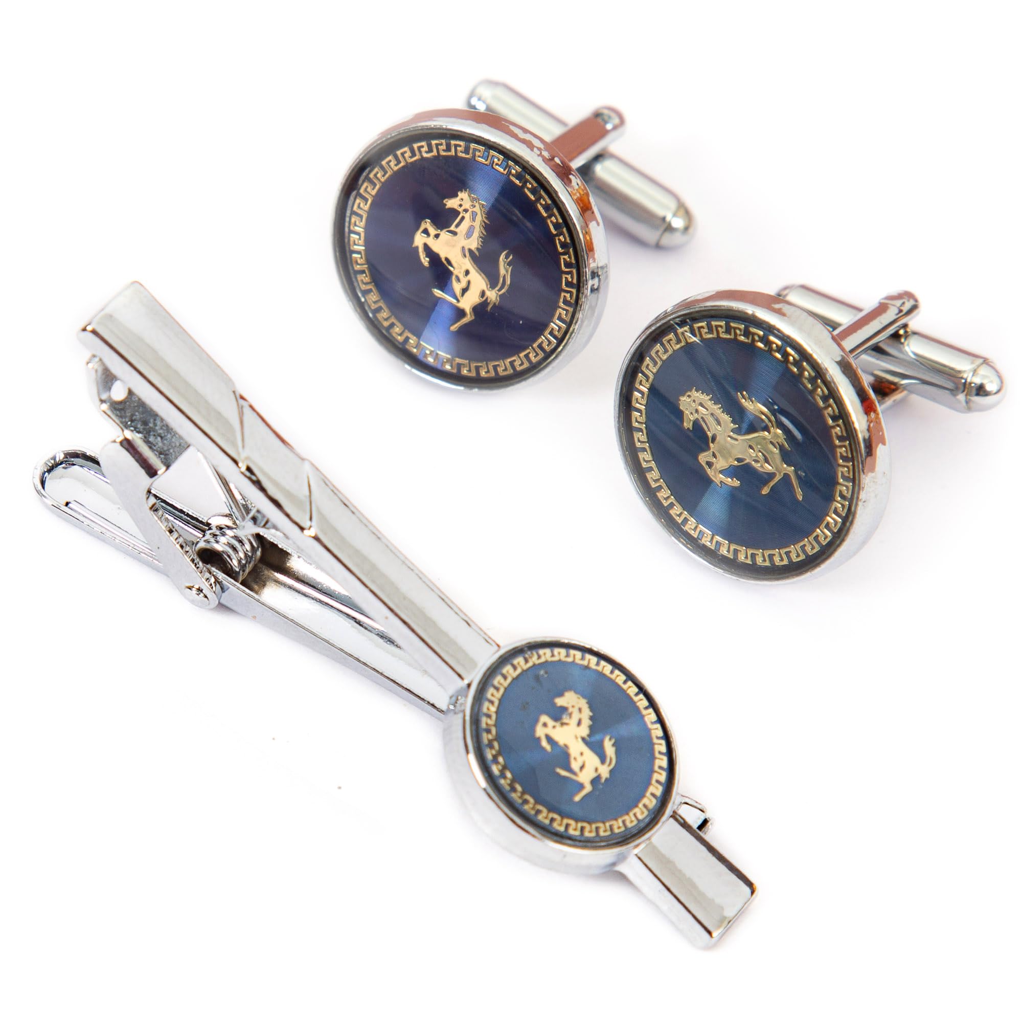 to the nines Men's Horse Design Tie Pin and Cufflinks-picture-56