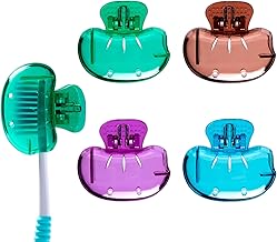 Cover Toothbrush Head Compatible with Manual Toothbrush and Electric Toothbrush, Brown, Blue, Purple, Green, Toothbrush holder