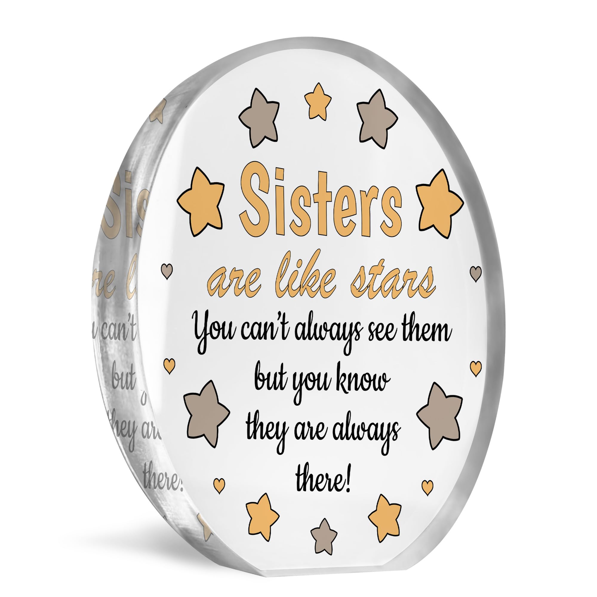 Red Ocean Sister Plaque Acrylic Sign Thank You Gift For Sister Birthday Sister Gift Christmas Distance Gifts Best Friend Sister Gifts For Her Keepsake Gifts For Sister Special Sister Gift