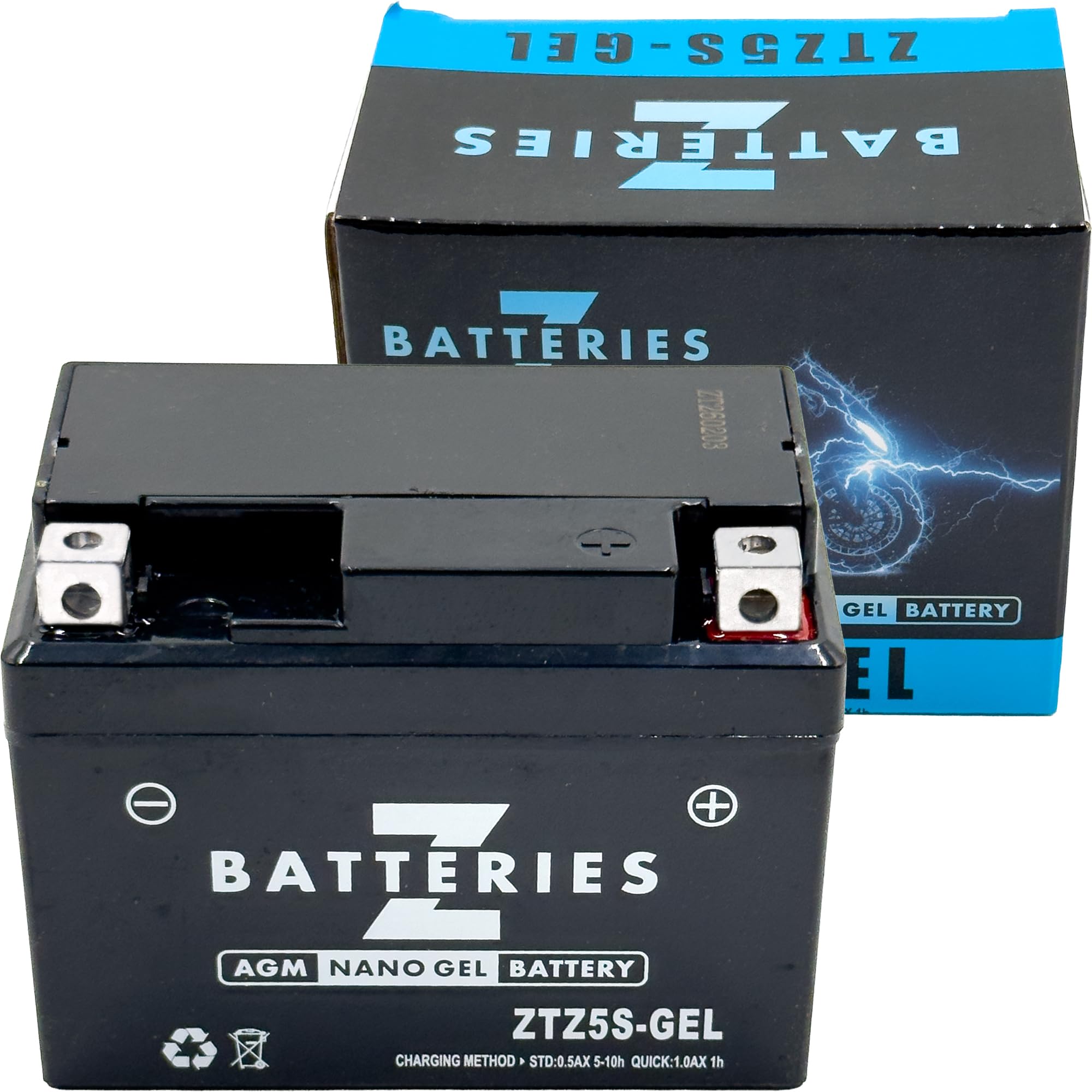 ZZ　ジーツー　フロントタイヤ新品　バッテリー新品　通勤　通学　足に！カスタムベースにも！ Amazon | Z BATTERIES バイクバッテリー Nano ジェル GEL AGM ZTZ5S