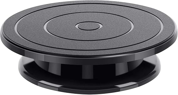 Rotating Cake Plate 28 cm Black