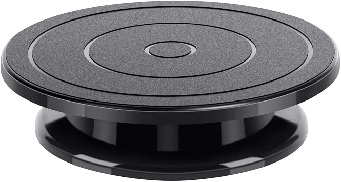 Rotating Cake Plate 28 cm Black
