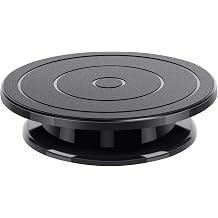 Rotating Cake Plate 28 cm Black