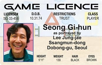 Signs 4 Fun Parody Driver’s License - Seong Gi-hun Game ID - Fake ID Novelty Card - Collectible Trading Card Driver’s License - Novelty Gift for Holidays - Made in The USA