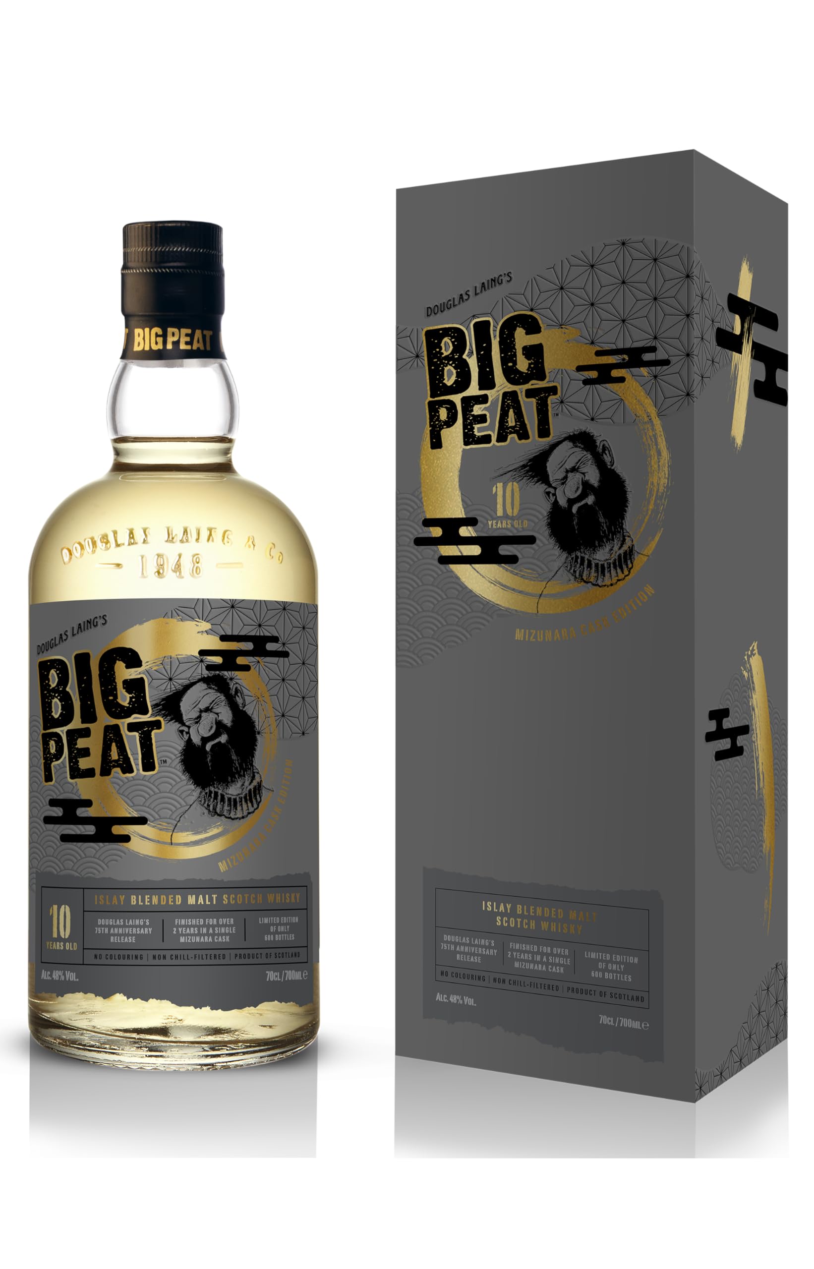 Big Peat Blended Malt Scotch Whisky, , 48% Mizunara Cask Finish With Gift Carton UK (70cl)