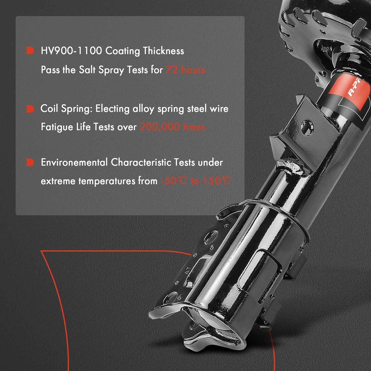 A-Premium Front Pair (2) Strut Assembly Compatible with Hyundai Veloster 2013 2014 2015 2016 2017, Driver and Passenger Side