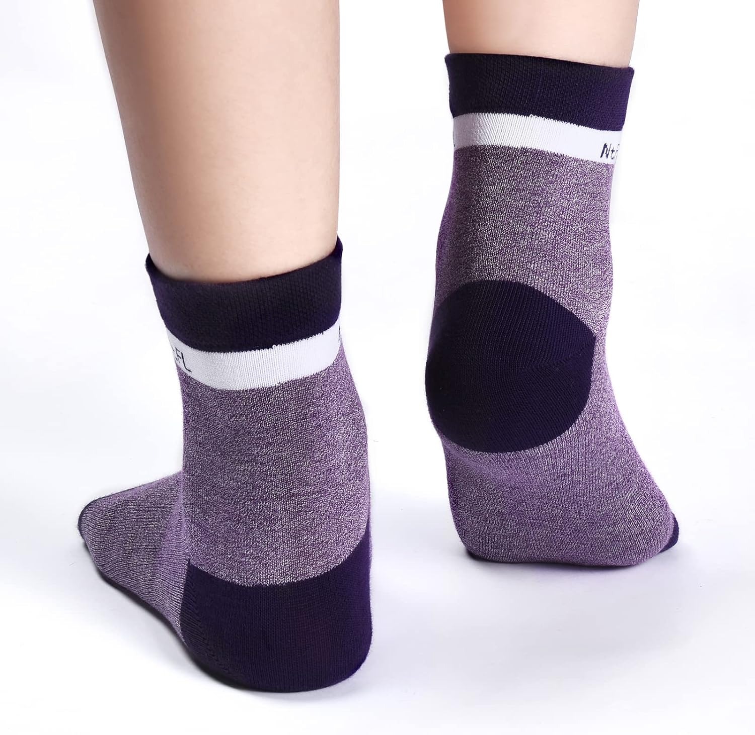 NinetoFiveLife Pack of 6 Cotton Socks for Women Crew Sock Athletic Hiking Socks Soft and Comfortable,Breathable - Image 2