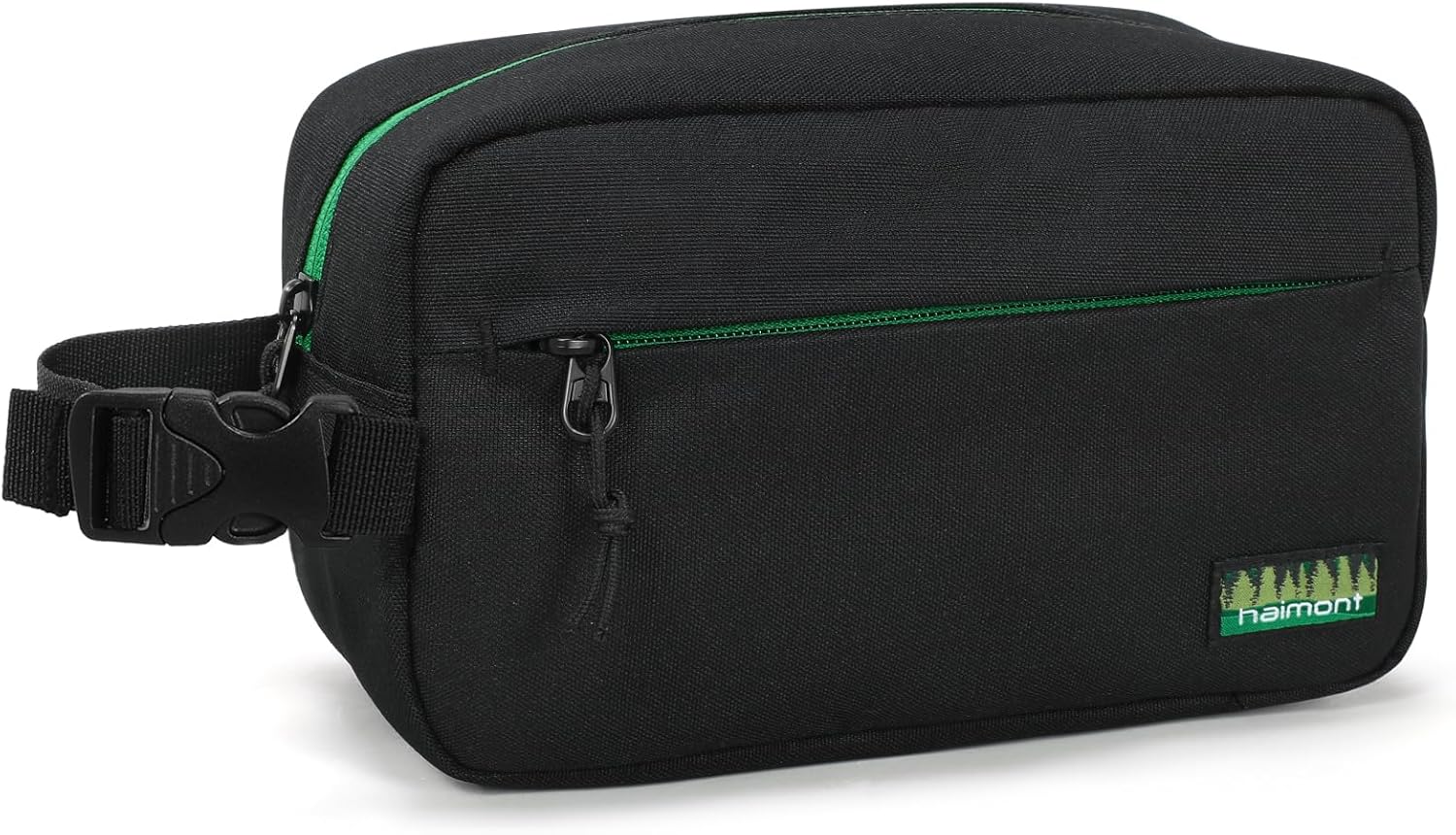 Haimont Freezable Snack Lunch Bag with Buckle Handle, Reusable Freezer Small Cooler, Mini Insulated Bag for Work Travel, Black