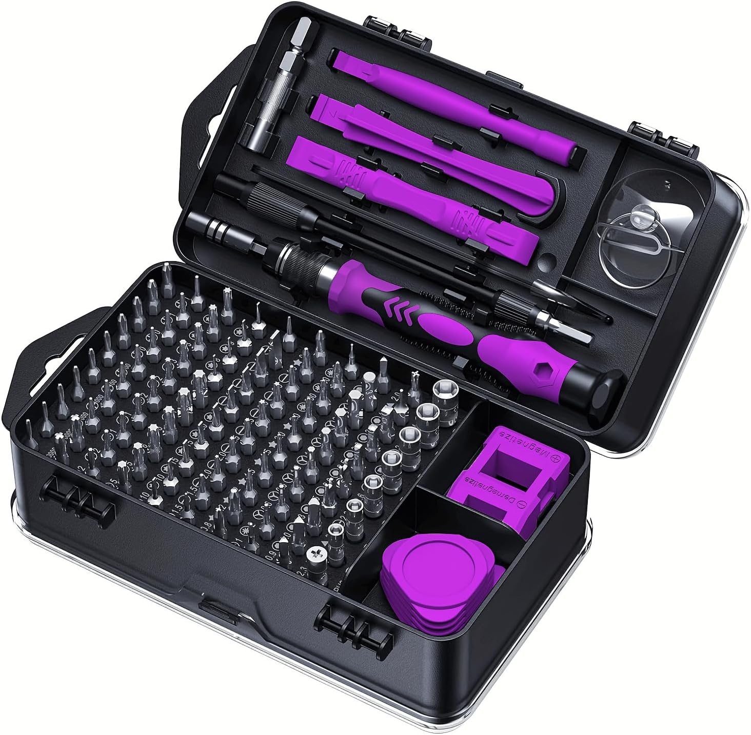 115 in 1 Precision Screwdriver Set with Torx Triwing Bits，Magnetic Mini Screwdriver Kit for iPhone, MacBook, Computer, Laptop, PC, RC, PS4, Xbox, Eyeglasses, Watch