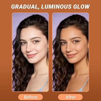 60ml Sunless Tanning Drops Drink, Self Tan Drops,Drinkable Tanning Supplement with Natural β-Carotene, Astaxanthin & Lycopene, Without Sun Damage