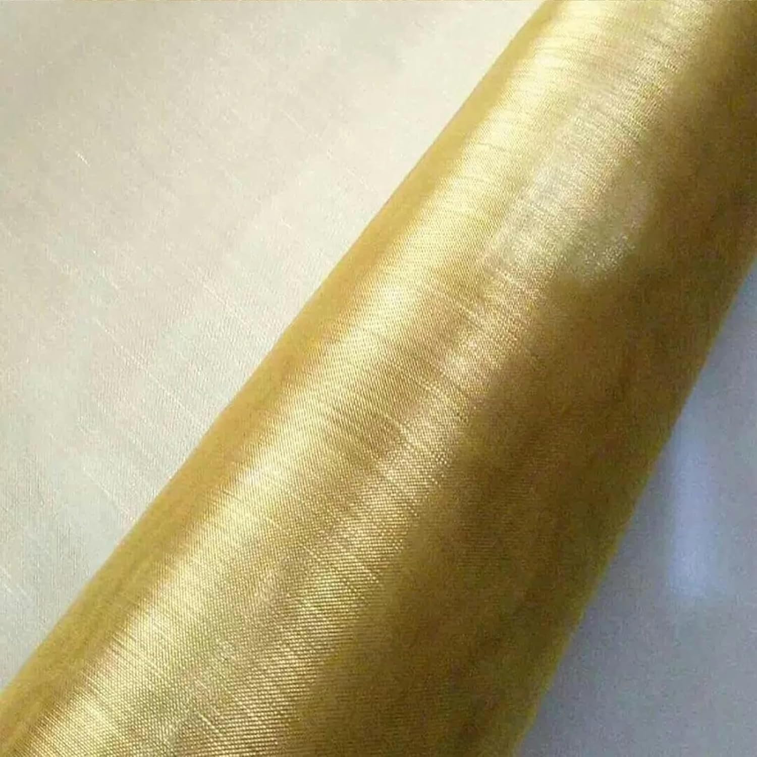 Metal Mesh Screen Fine Wire Mesh, Radiation Protection Copper Wire Mesh Cloth ，Electromagnetic Signal Shielding Copper Mesh for Filter Mesh, Filtration Cloth and DIY Project (Color : Brass 150m