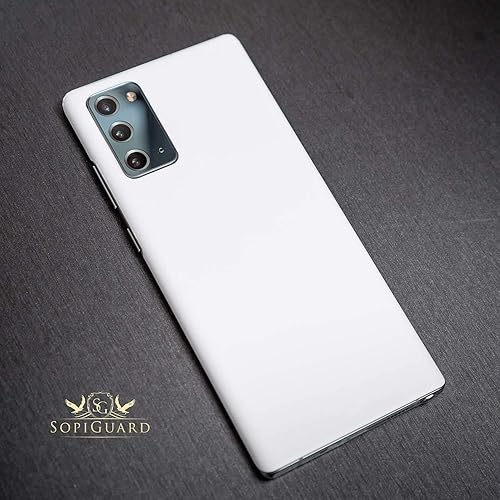 Miniatura 2 de SopiGuard Skin for DJI Mavic Air 2s Juego completo de calcomanías de vinilo de precisión + controlador + 3 fundas de batería (blanco mate)