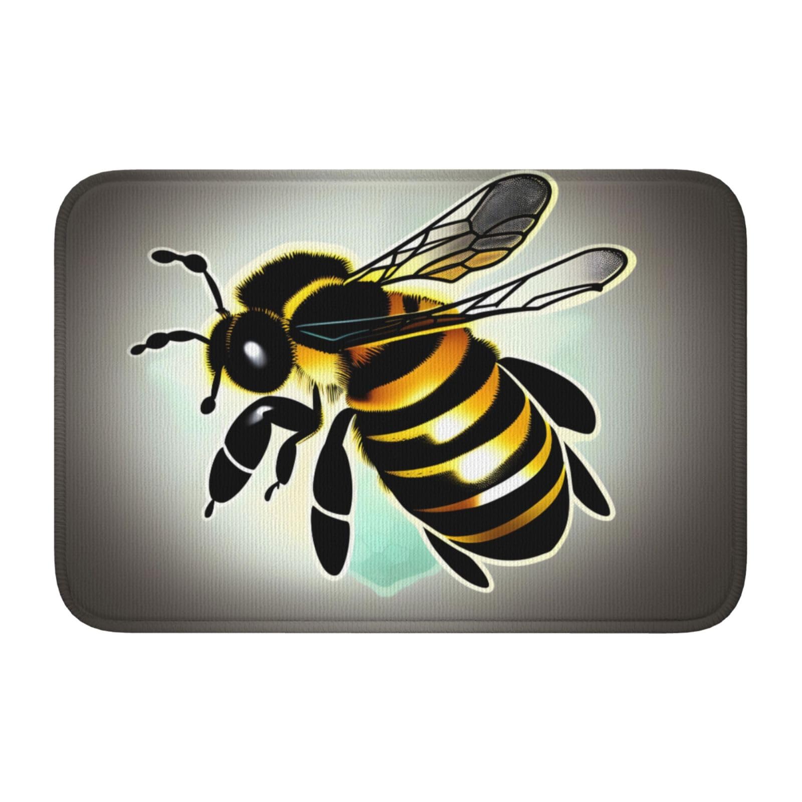 Tapis de sol ourlet JKIEGOQ au design abeille élégant pour un intérieur soigné