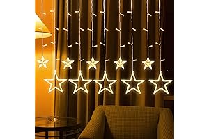 12 Stars 138 LED Star Curtain Lights