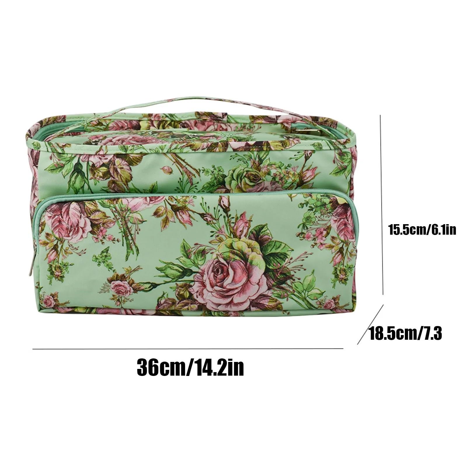 Scatola da cucito che trasporta ferri maglia uncinetti accessori borsa cestino portaoggetti artigianale(Style D)