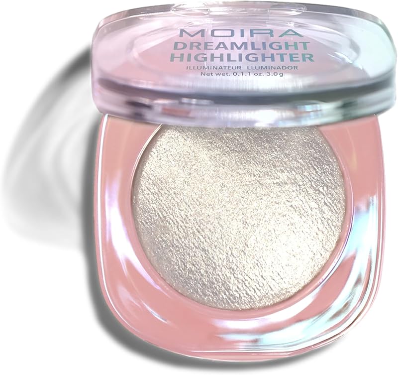 MOIRA | Dreamlight Highlighter | Diamond Dust Highlighter for Luminous Radiance | Lightweight Shimmer Powder | Shade (001, Dreamlite)