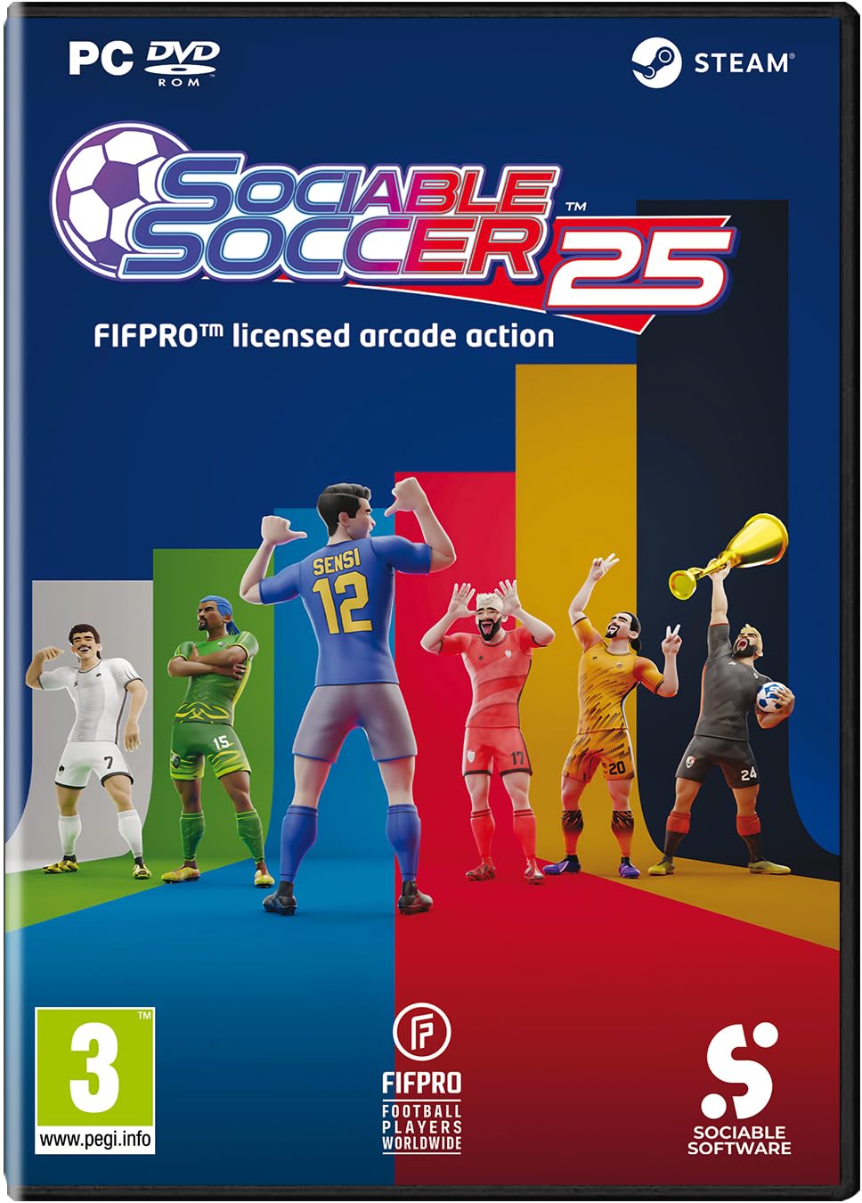 Sociable Soccer 25 PC - Jeu de simulation de football rétro et arcade - 7