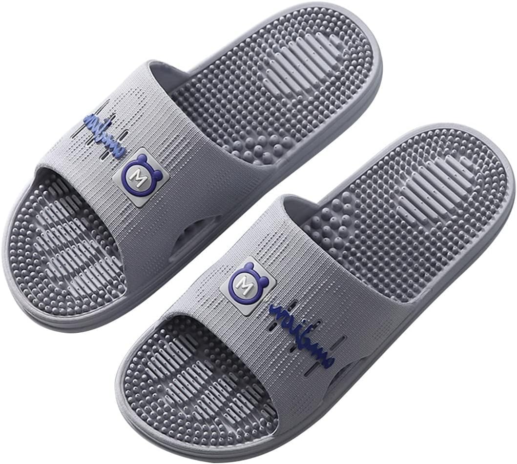 Summer Sandals, Foot Massage Mens Slippers, Acupressure Massage Slippers For Men Relieve Plantar Stress Acupressure Relaxation Foot Massage Shoes (Color : G, Size : EUR 44-45)