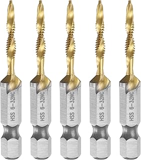 sourcing map 5pcs Combination Drill and Tap B...,
