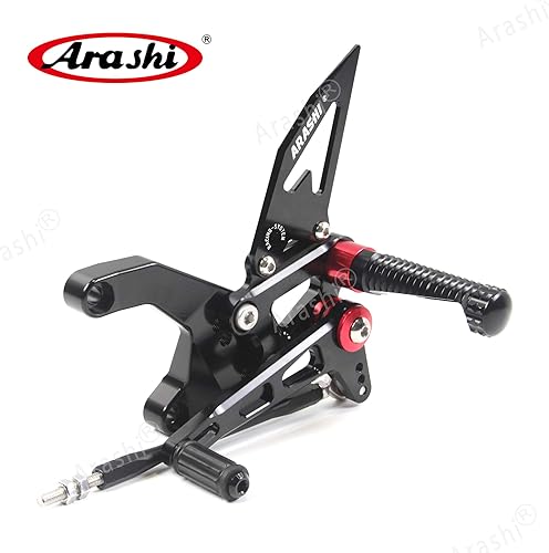 Miniatura 4 de Arashi Versión 20 Retrocesos para Kawasaki Z900 ZR900 2020-2022 Accesorios de motocicleta Reposapiés ajustables juego trasero Z ZR 900 Negro 2021
