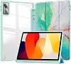 Compatible Galaxy Tab A9 8.7 inch Case Transparent Back Clear Illustration Print for Galaxy Tab A9 Cover Clear Case Trifold Stand Auto Sleep Function Shockproof Lightweight Stylish Green