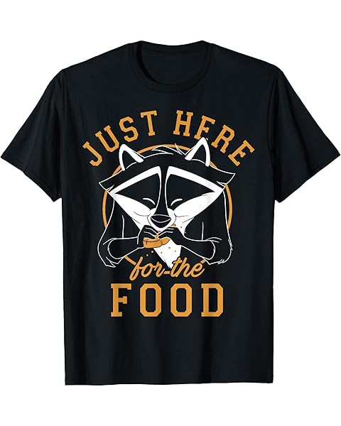 Disney Pocahontas Meeko Just Here For The Food Portrait T-Shirt